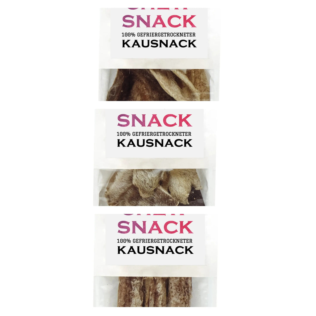 Pamico frysetørket tygg-pakke til hund  |  Pawesomeday.no