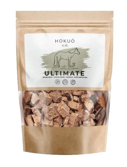 Ultimate hest 100g - Hestegodbodbiter med beinkraft av elg - Hokuō™  |  Pawesomeday