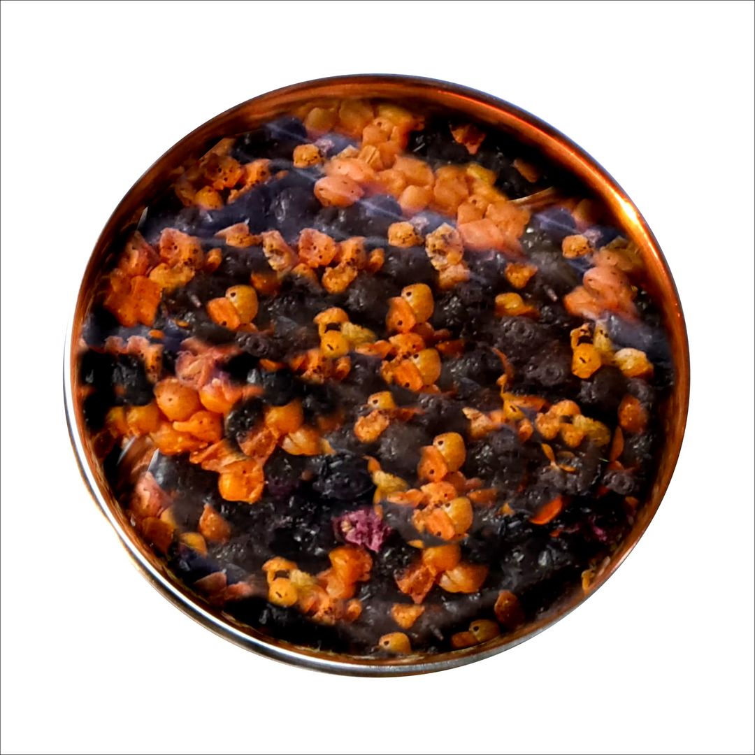 Frysetørket gulrot og blåbær | Grønnsakskomponent til hund og katt | Pamico  |  Pawesomeday.no