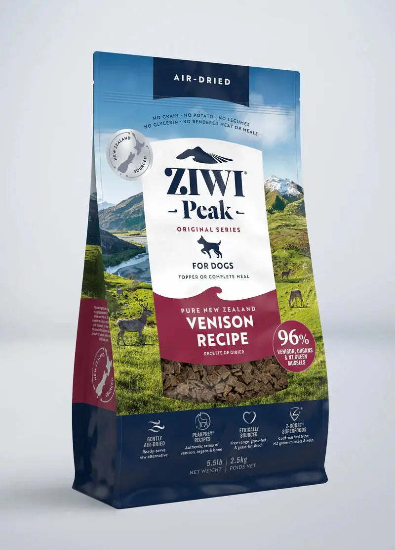 Ziwi Peak lufttørket hjort - 2,5kg  |  Pawesomeday.no