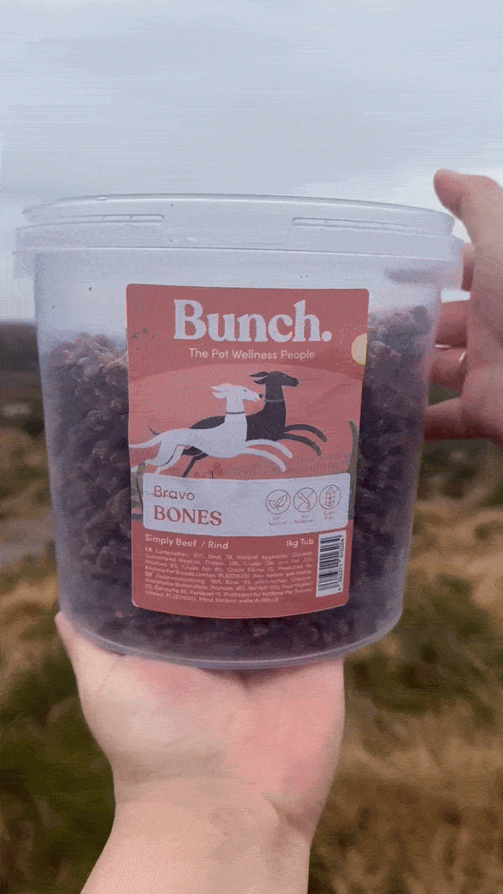 Treningsgodbiter av storfe | Bunch | 1kg & 100g  |  Pawesomeday.no