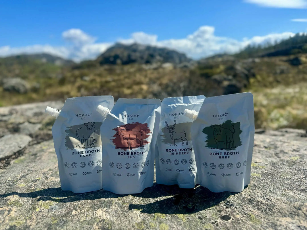 Hokuō 400ml beinkraft med skrukork | 4 stk x 400ml  |  Pawesomeday.no