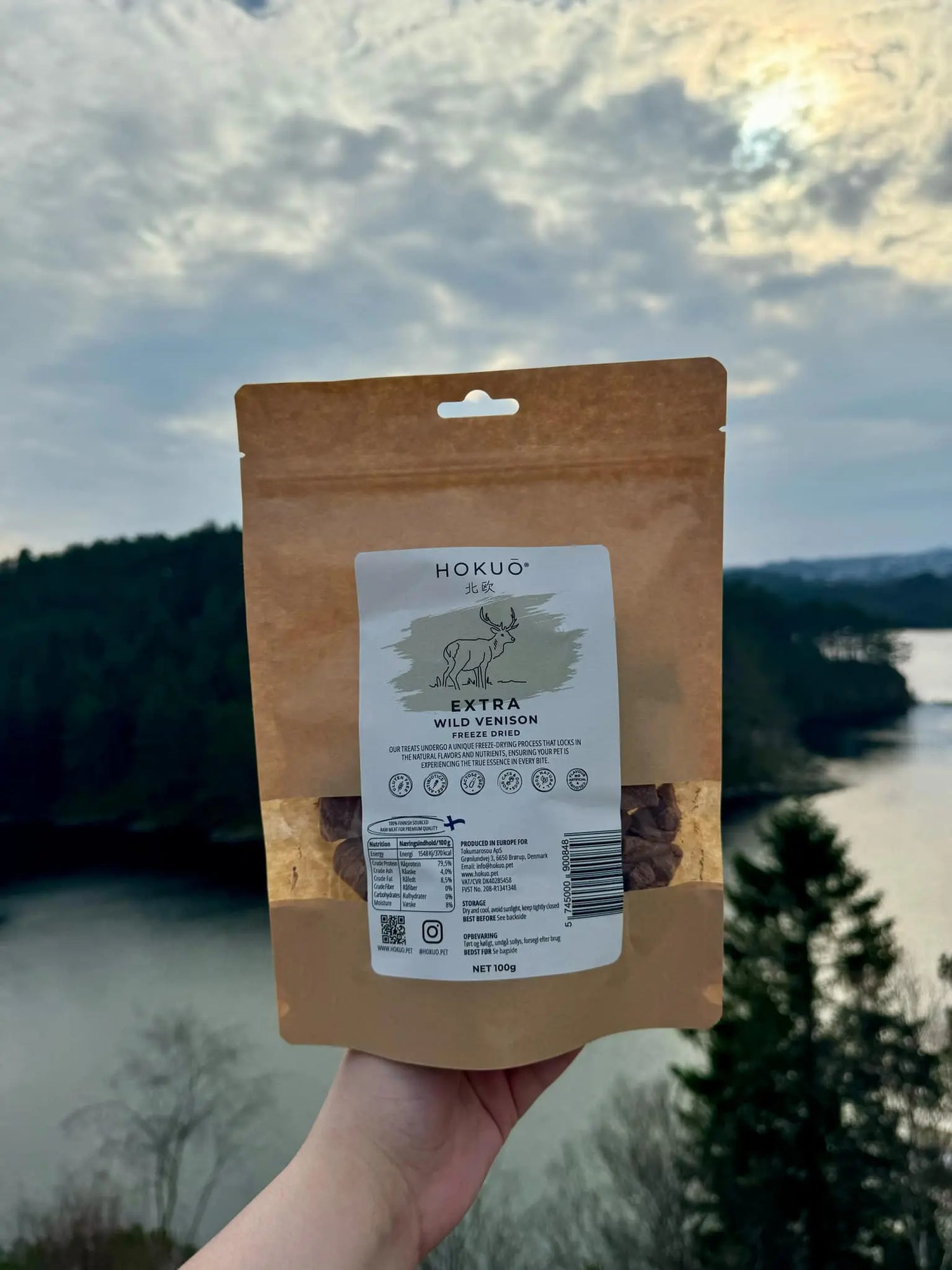 Extra wild venison I Frysetørket finsk viltkjøtt - Hokuō®  |  Pawesomeday.no