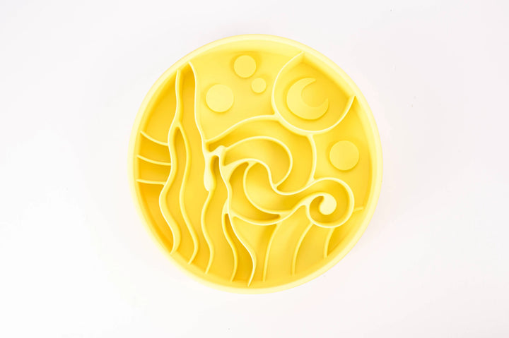 Starry Night Slow Feeder Bowl  |  Pawesomeday.no