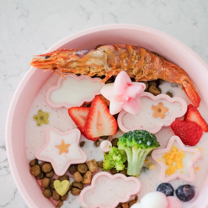 Star + Cloud Slow Feeder Bowl (Pink)  |  Pawesomeday.no